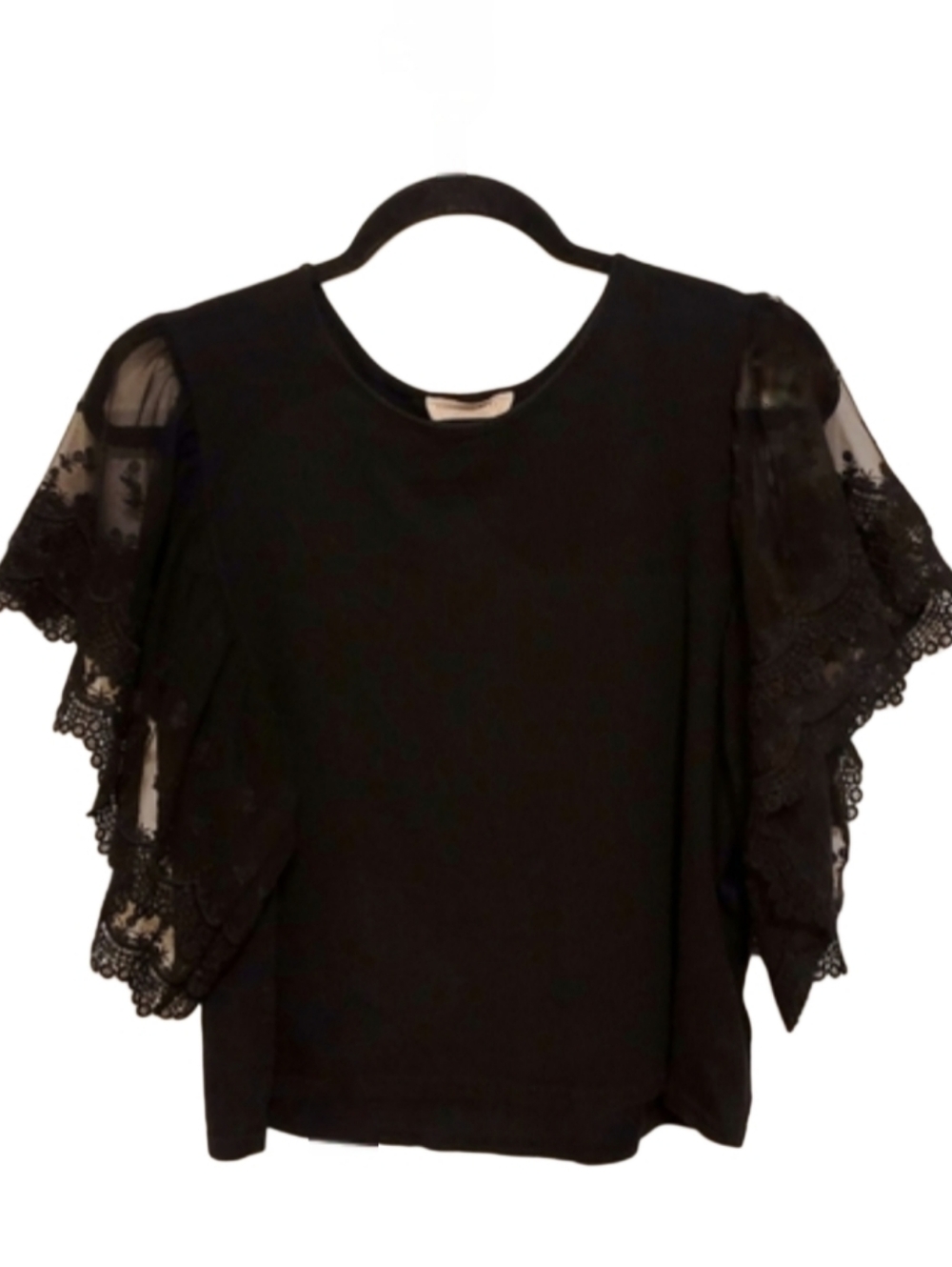 Lace Short Sleeve Blouse